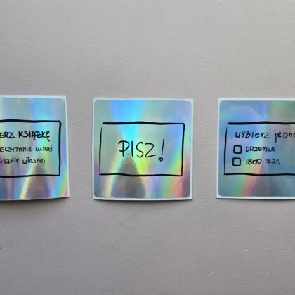 Motywujące naklejki dla pisarzy – zestaw